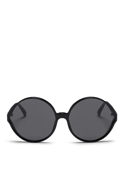 Linda Farrow 'eden' Oversized Acetate Round Sunglasses