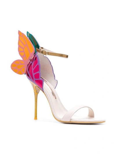 Sophia Webster Chiara Butterfly Wing Multicolor Sandal In Beige Oth ...