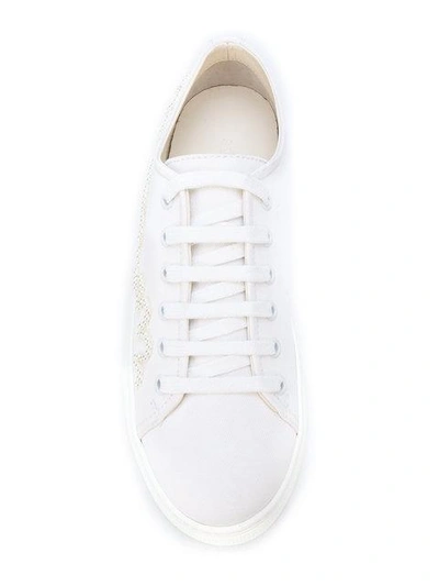 Shop Simone Rocha Lace Up Embellished Sneakers