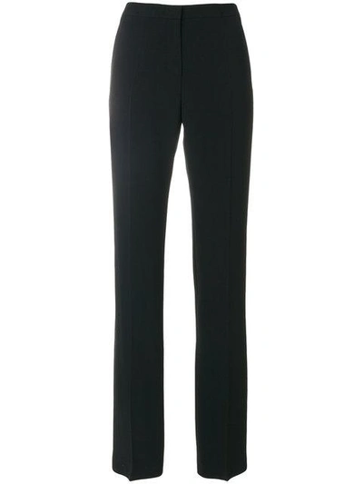Shop Mantù Slim-fit Tailored Trousers In Black