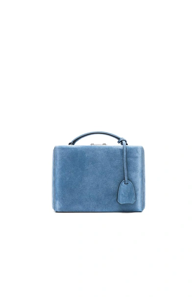 Shop Mark Cross Grace Small Box Bag In Blue