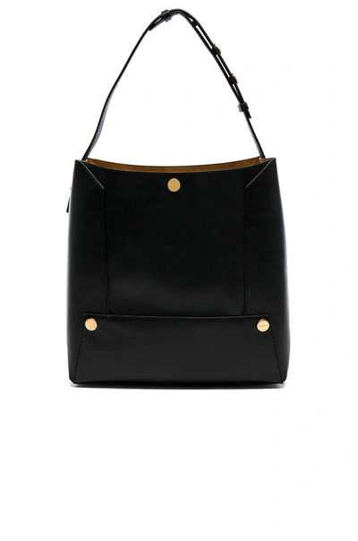 Stella Mccartney Textured Eco Alter Nappa Bucket Bag In Black