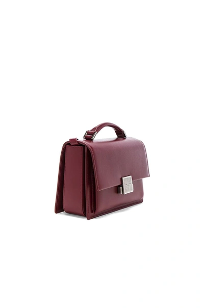 Shop Saint Laurent Medium Bellechasse Schoolbag In Red. In Palissandre