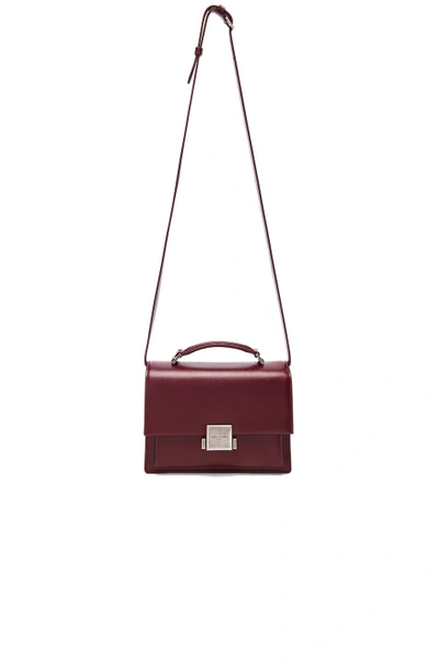 Shop Saint Laurent Medium Bellechasse Schoolbag In Red. In Palissandre