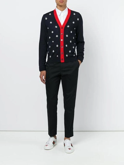 Shop Gucci Bee And Star Cardigan