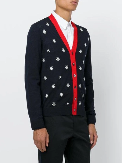 Shop Gucci Bee And Star Cardigan