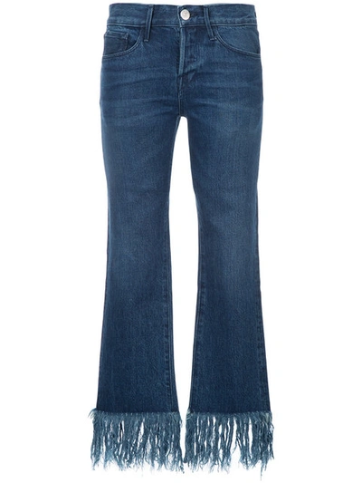 3x1 Tassel Fringed Jeans In Blue