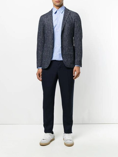 Aspesi Gathered Cuffs Shirt - Blue In Blue