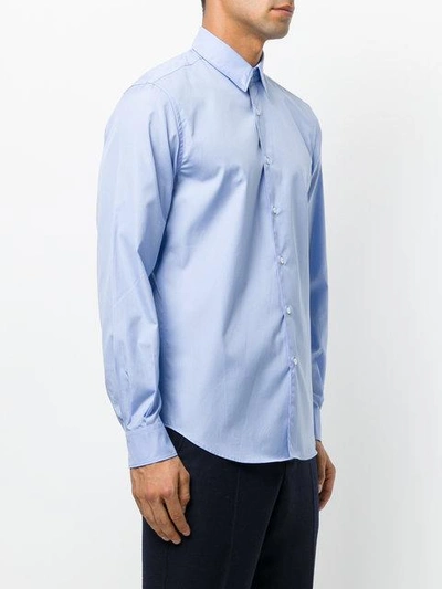 Aspesi Gathered Cuffs Shirt - Blue In Blue