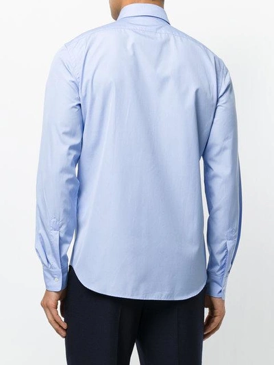 Aspesi Gathered Cuffs Shirt - Blue In Blue