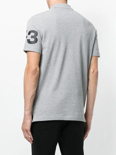 Shop Y-3 Short Sleeve Logo Polo Shirt