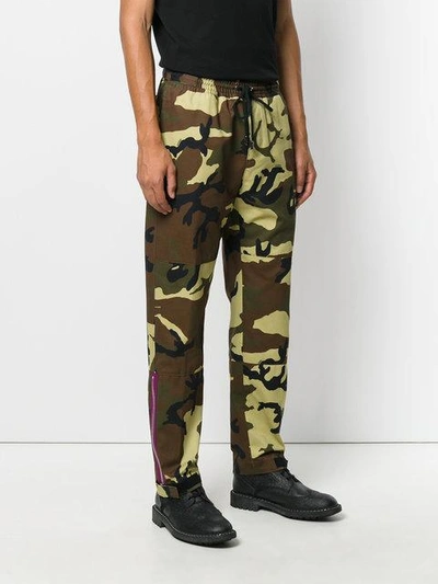 Shop Givenchy Camouflage Print Track Pants