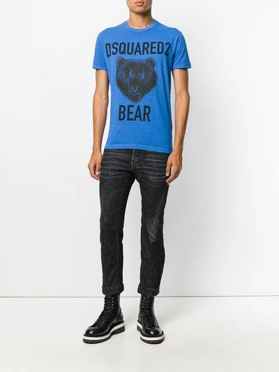logo棕熊印花T恤