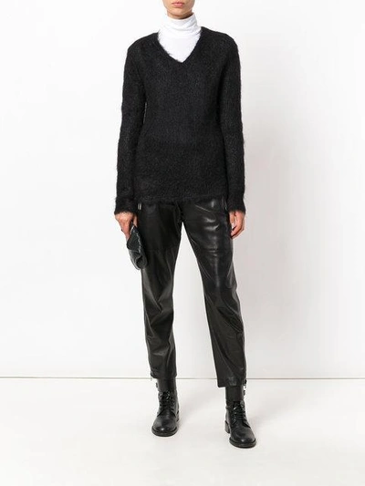 Shop Saint Laurent Classic Knitted Sweater