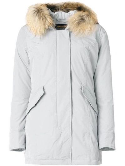 Shop Woolrich Classic Padded Coat - Grey