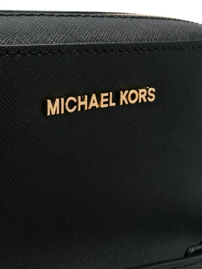 Shop Michael Kors Michael  Zipper Shoulder Bag - Black