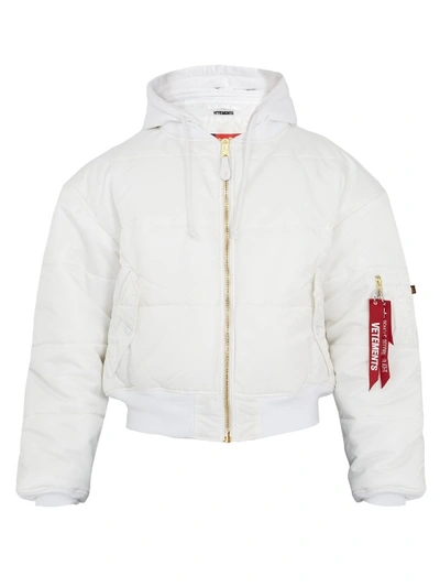 【希少】VETEMENTS Alpha Bomber Jacket MA-1 Vetements x Alpha MA-1 Bomber Jacket Patchwork Oversized Black