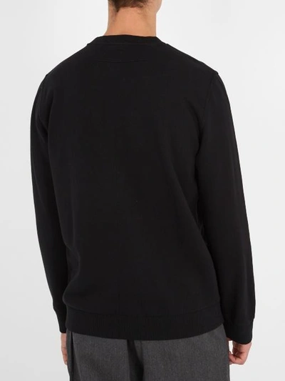 Balmain Hawaii-print Cotton Sweatshirt In Noir | ModeSens