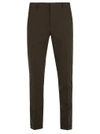 Prada Lightweight Wool Trousers In Nero Mosto (black)