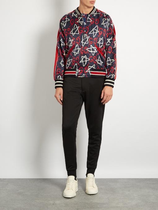 guccighost star bomber jacket
