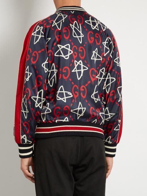 gucci ghost bomber jacket