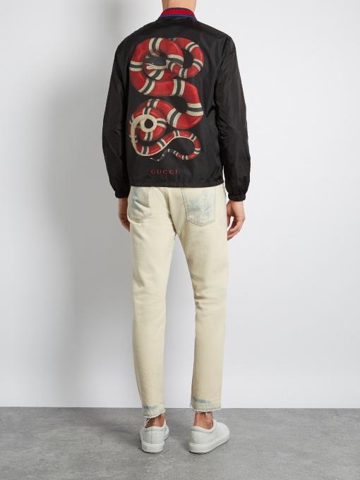 gucci snake bomber jacket