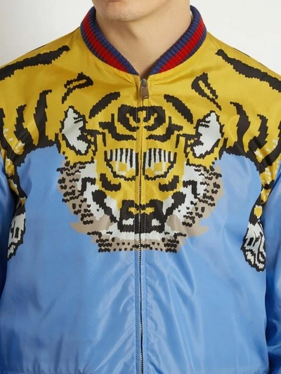 Gucci Tiger-print Shell Jacket In | ModeSens