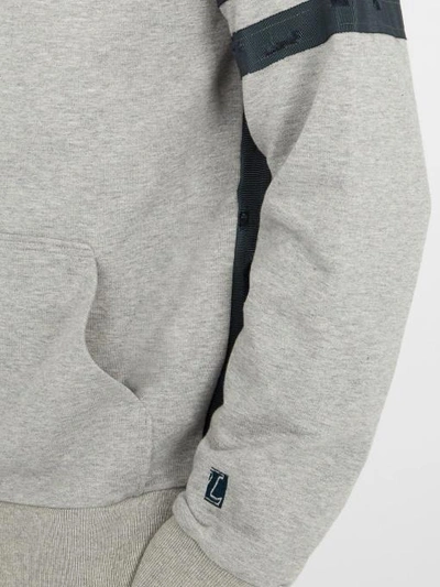 Lanvin Zip-through Hooded Cotton Sweatshirt In Grey | ModeSens