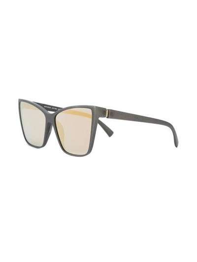 Shop Mykita Mirrored Sunglasses - Grey