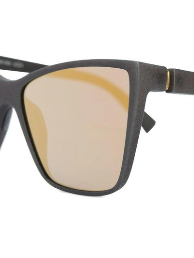 Shop Mykita Mirrored Sunglasses - Grey