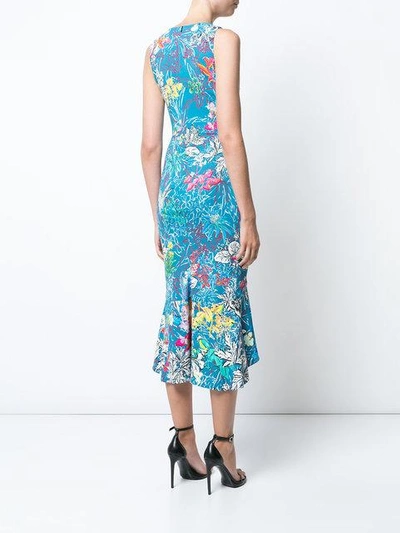Shop Peter Pilotto Sleeveless Floral Print Dress