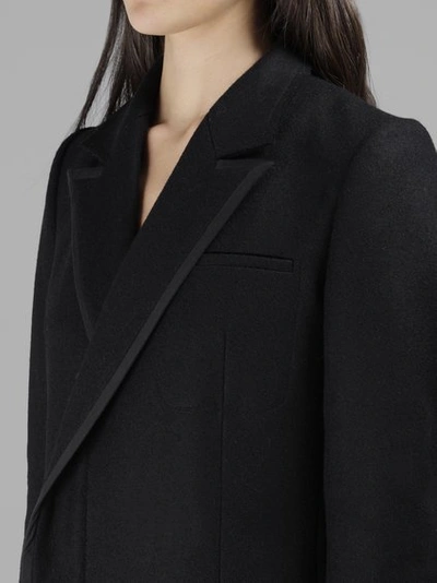 Shop Haider Ackermann Women's Black Long Franklin Tailored Coat