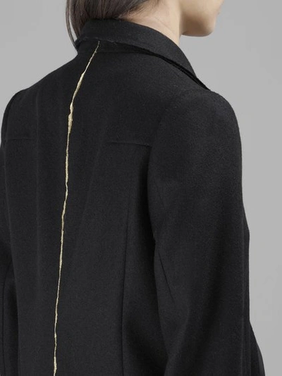 Shop Haider Ackermann Women's Black Long Franklin Tailored Coat
