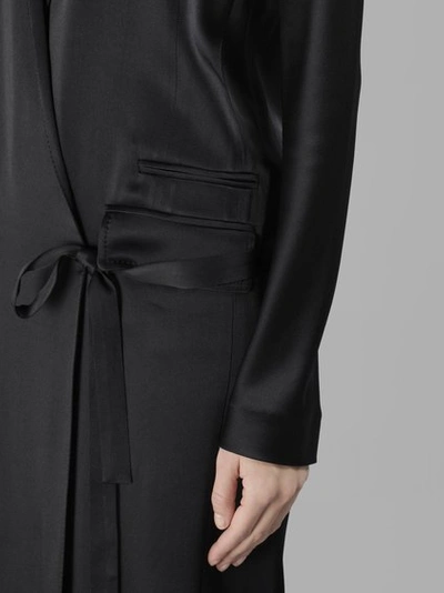 Shop Haider Ackermann Women's Black Kuipers Wrap Dress