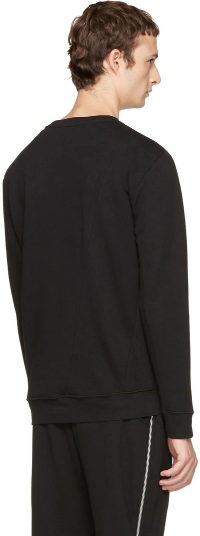 Shop Mcq By Alexander Mcqueen Black Twisted Zip Sweatshirt
