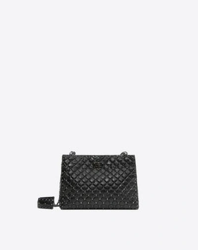 Shop Valentino Rockstud Spike Tote Bag In Black