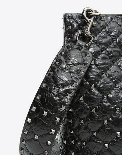 Shop Valentino Rockstud Spike Tote Bag In Black