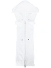 Veronica Beard White Hooded Cotton Dickey