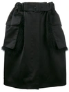 SIMONE ROCHA fur trimmed knee-length skirt,3306F013612237495