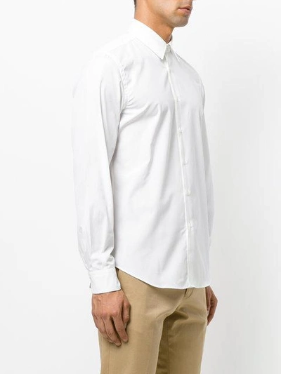 Aspesi Pointed Collar Cotton Shirt In White