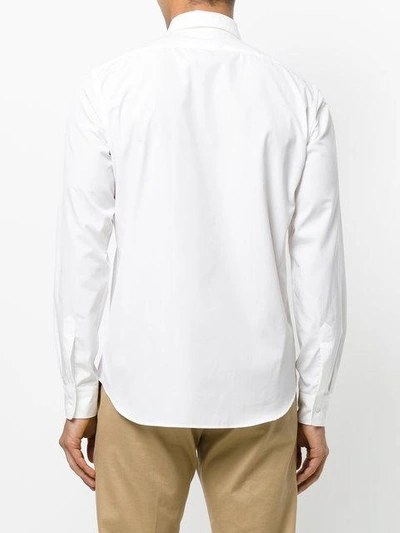 Aspesi Pointed Collar Cotton Shirt In White