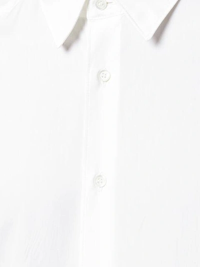 Aspesi Pointed Collar Cotton Shirt In White