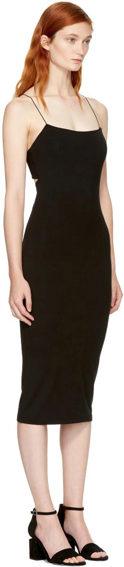 Alexander Wang T Alexanderwang.t Black Strappy Cami Tank Dress In 001 Black