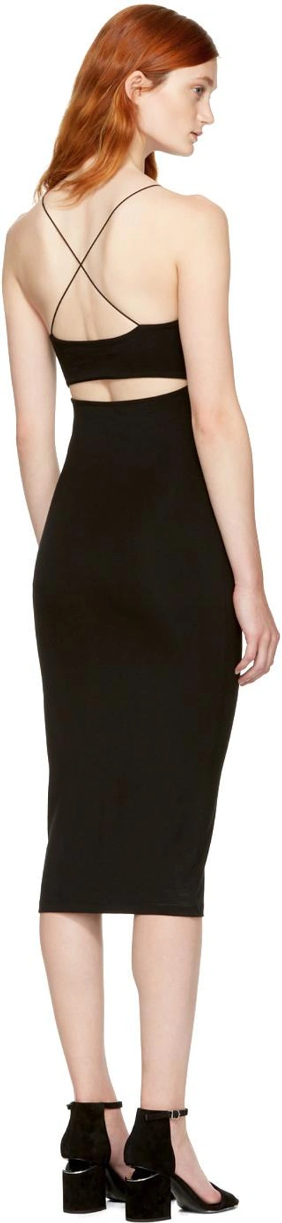 Alexander Wang T Alexanderwang.t Black Strappy Cami Tank Dress In 001 Black