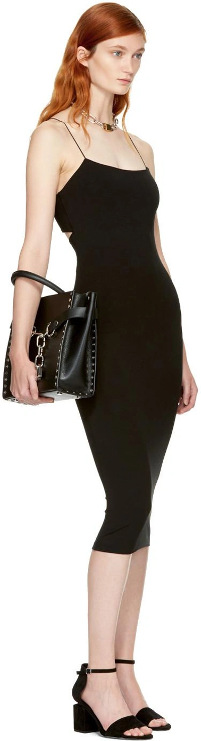 Alexander Wang T Alexanderwang.t Black Strappy Cami Tank Dress In 001 Black