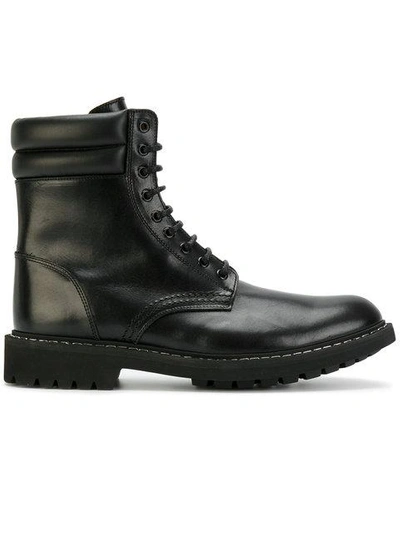 Shop Givenchy Lace-up Army Boots