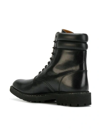 Shop Givenchy Lace-up Army Boots