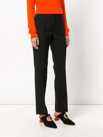 Shop Alberta Ferretti Classic Tailored Trousers - Black