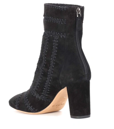 Shop Alexandre Birman Beatrice Suede Ankle Boots In Black