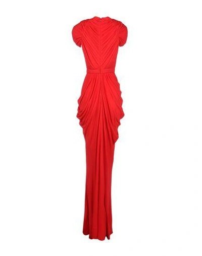 Shop Alexander Mcqueen Evening Dress In Red